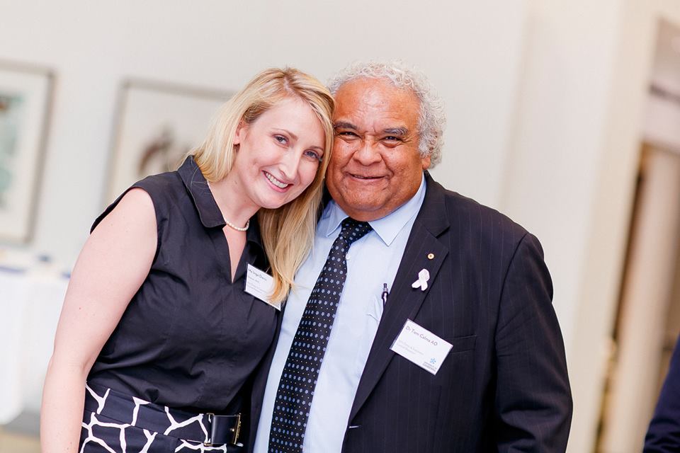 Inga Davis with Tom Calma