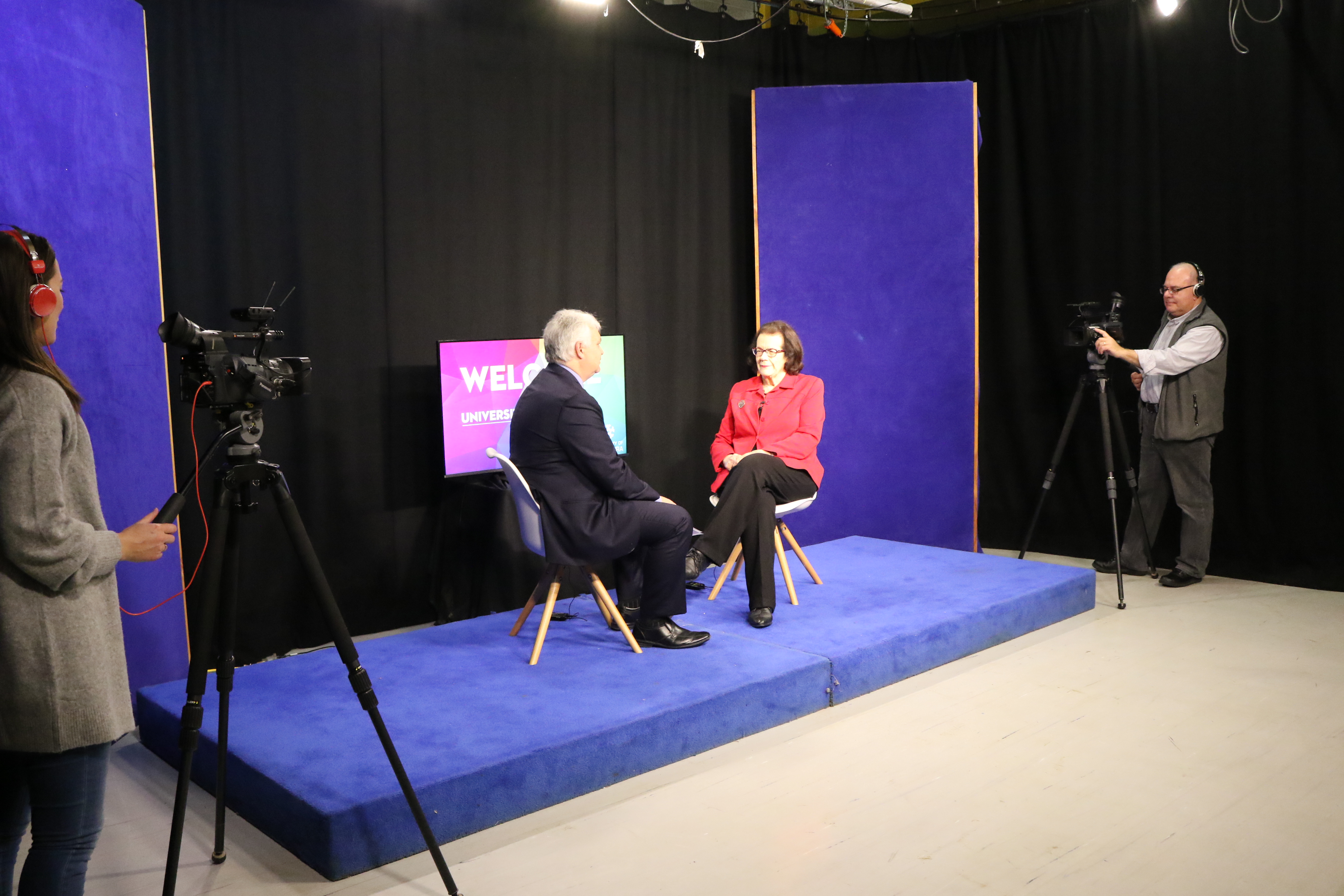 Modern day filming studio