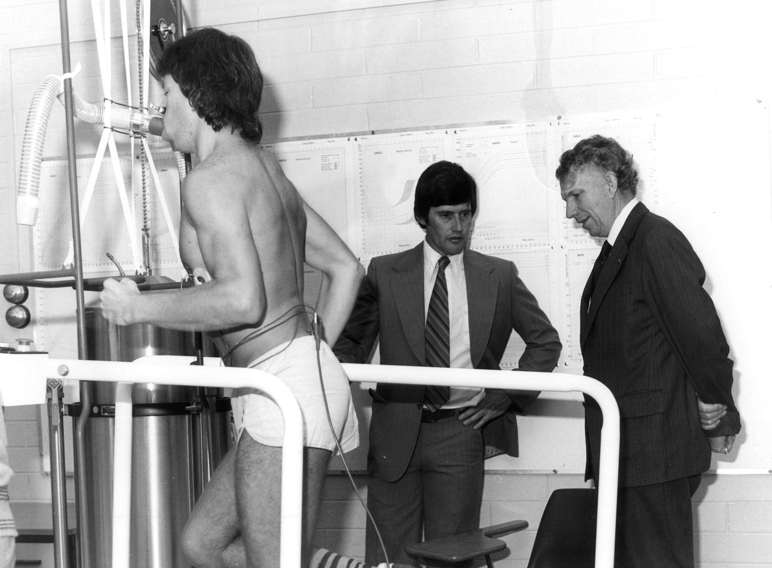 students in sports lab