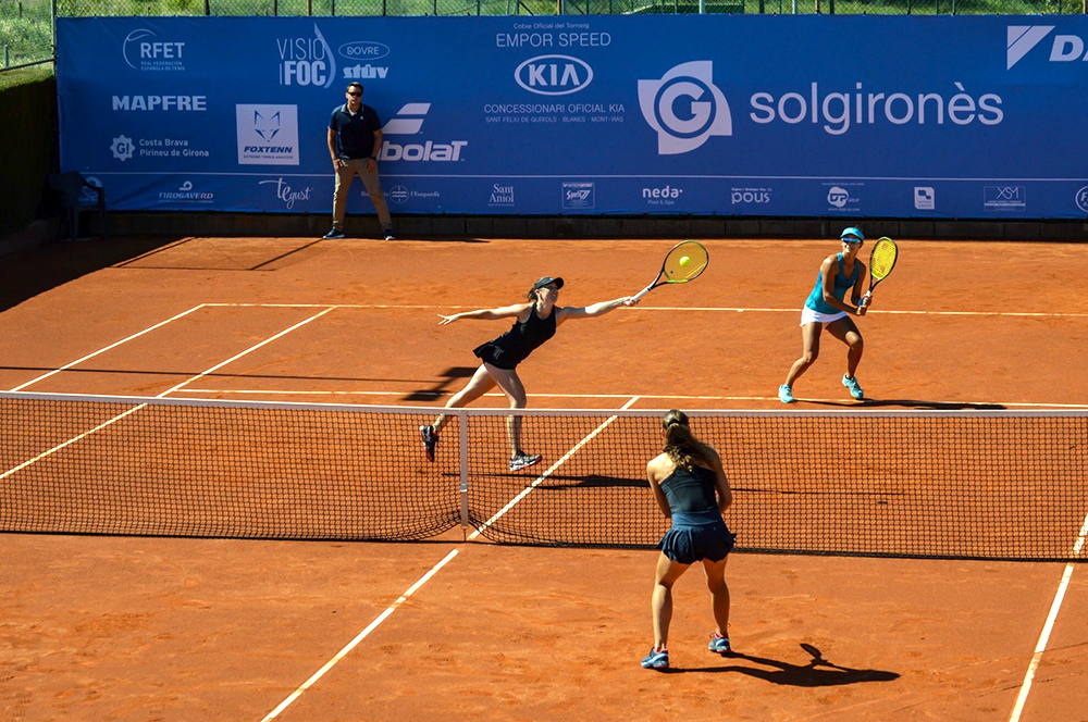 Storm in action on the tennis court