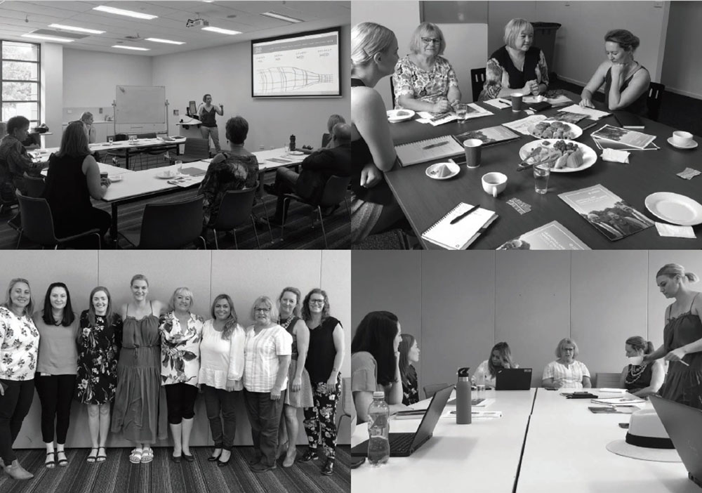 The working group together