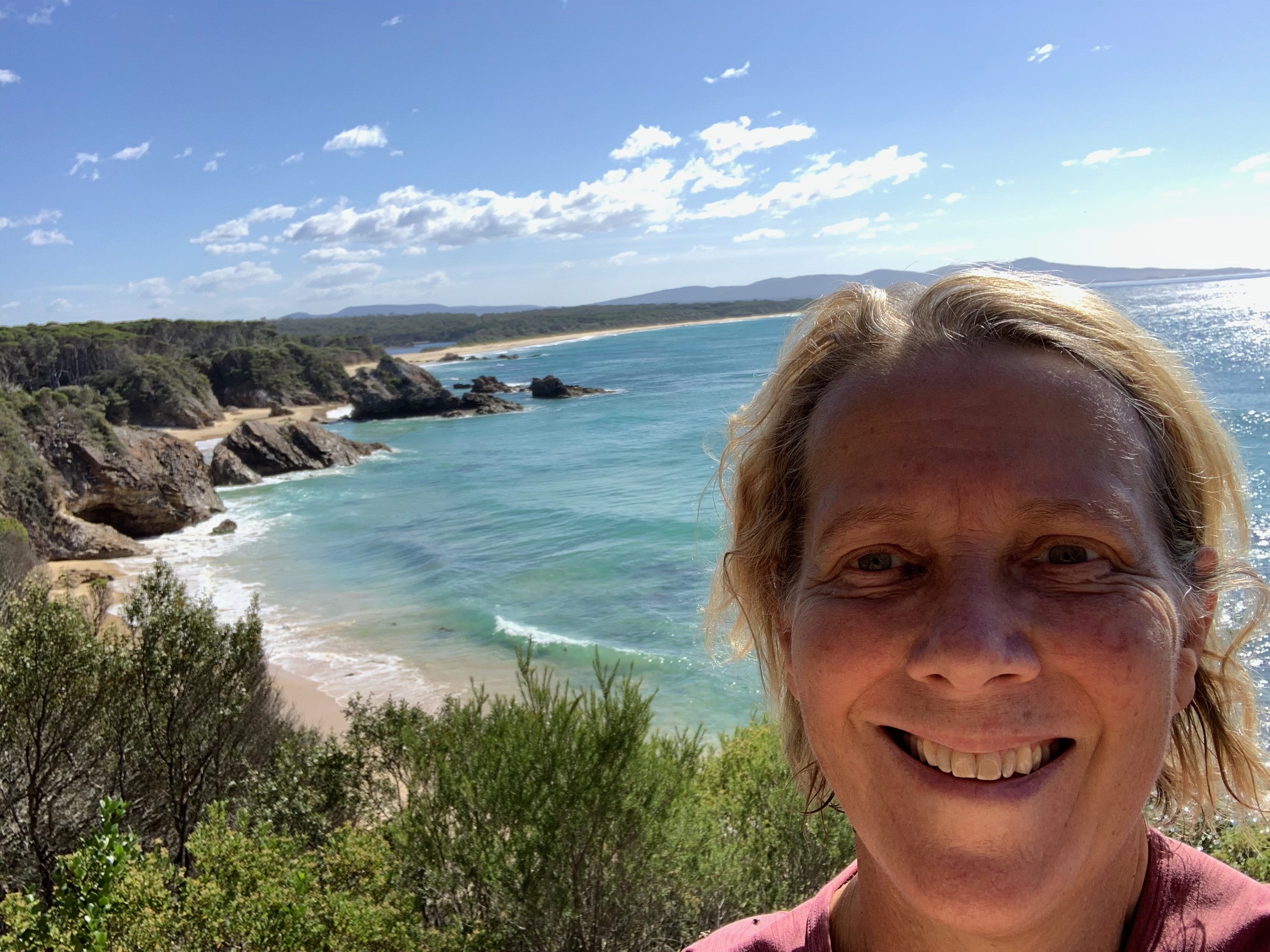 Barbara on her last trip to Mallacoota.