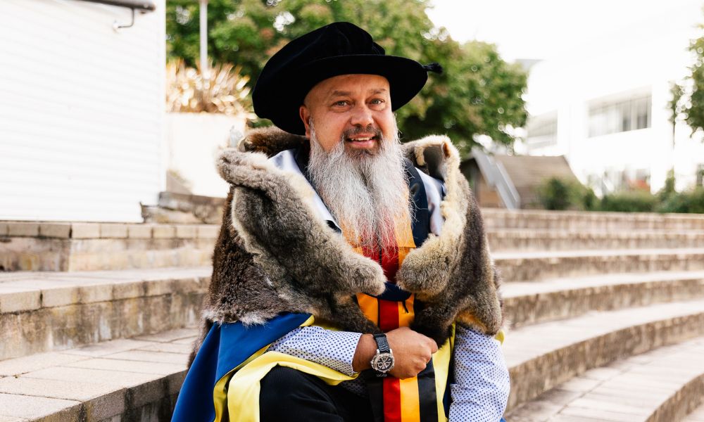 Bradley Moggridge at the 2024 UC graduation ceremony